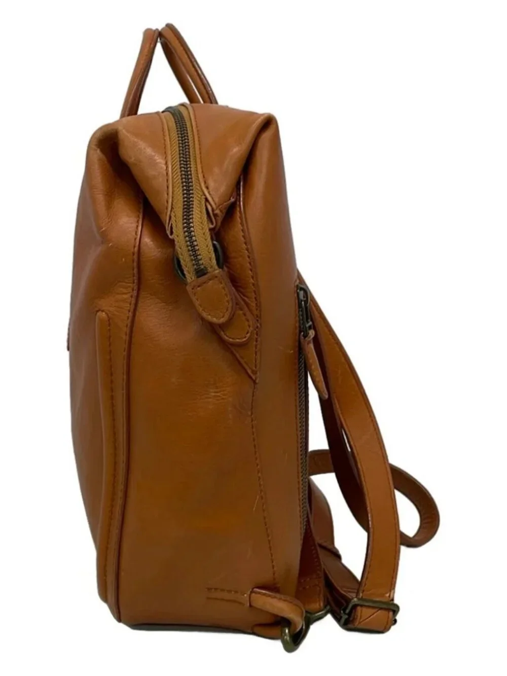 Motherhouse Light Brown Leather Backpack
